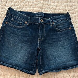 Lucky Brand Dark Blue Denim Shorts roll up size 2/26